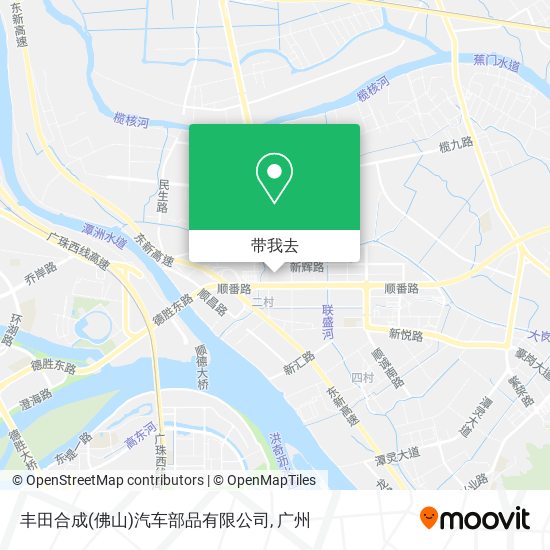 丰田合成(佛山)汽车部品有限公司地图