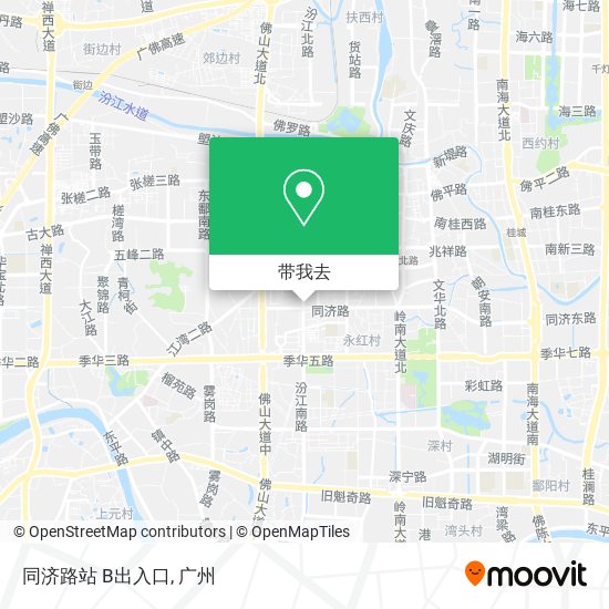 同济路站 B出入口地图