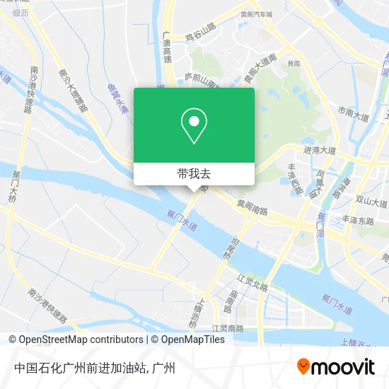 中国石化广州前进加油站地图