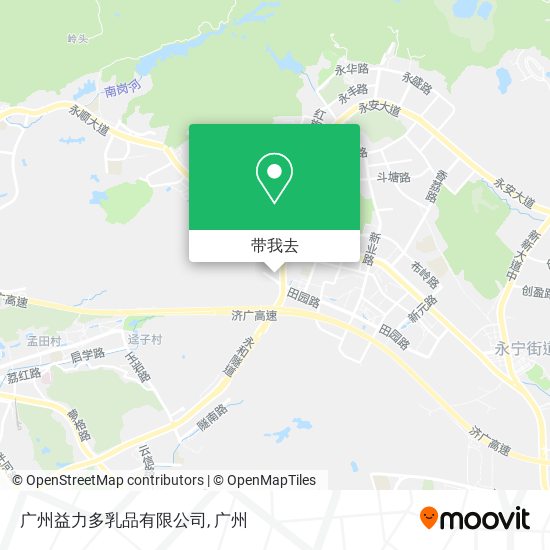 广州益力多乳品有限公司地图