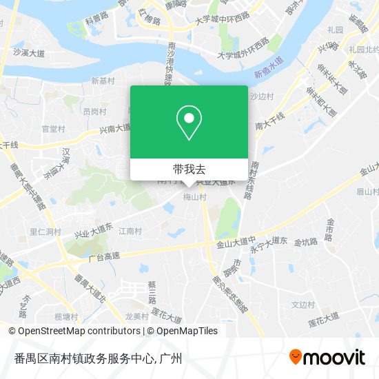 番禺区南村镇政务服务中心地图