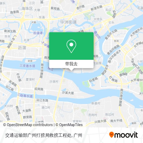 交通运输部广州打捞局救捞工程处地图