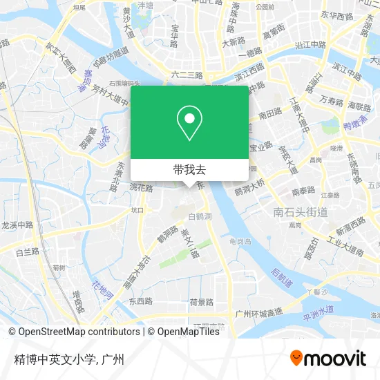 精博中英文小学地图