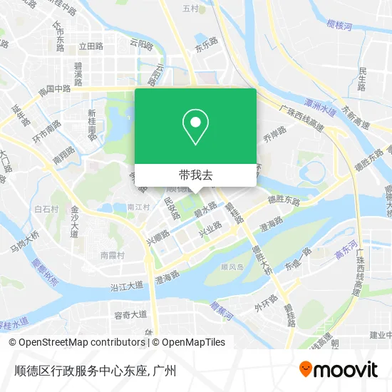 顺德区行政服务中心东座地图