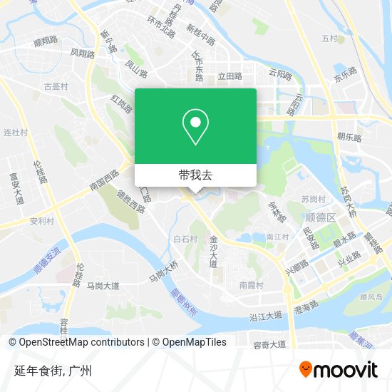 延年食街地图