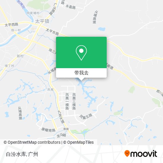 白汾水库地图