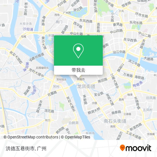 洪德五巷街市地图