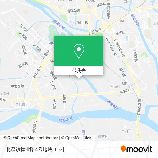 北滘镇祥业路4号地块地图