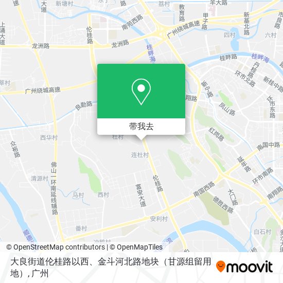大良街道伦桂路以西、金斗河北路地块（甘源组留用地）地图