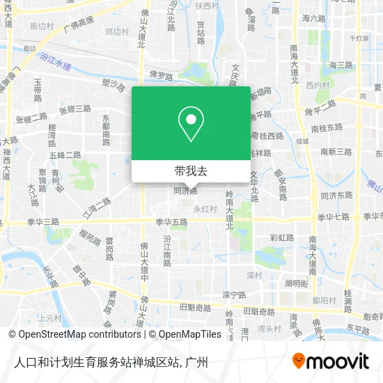 人口和计划生育服务站禅城区站地图