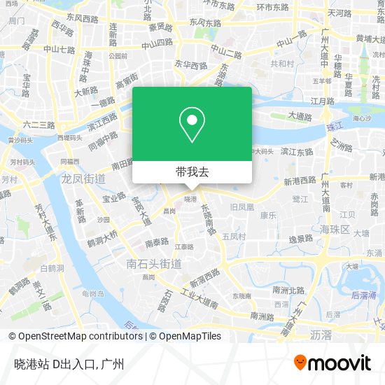 晓港站 D出入口地图