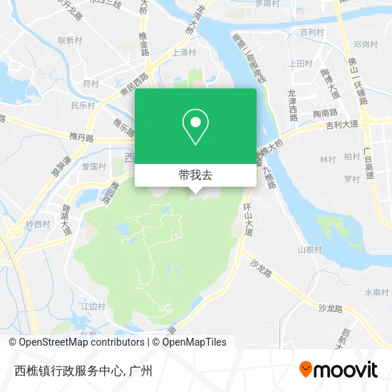 西樵镇行政服务中心地图