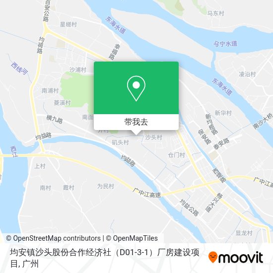 均安镇沙头股份合作经济社（D01-3-1）厂房建设项目地图