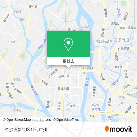 金沙洲新社区1区地图