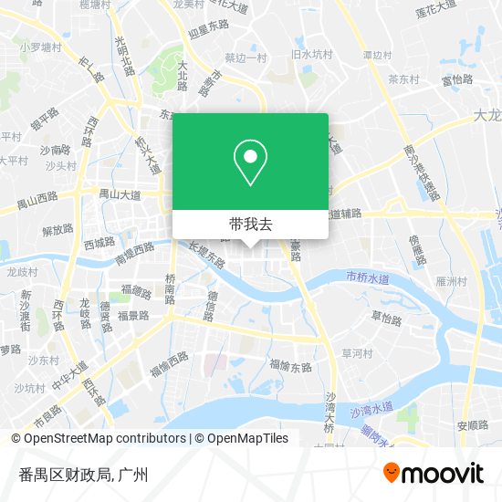 番禺区财政局地图