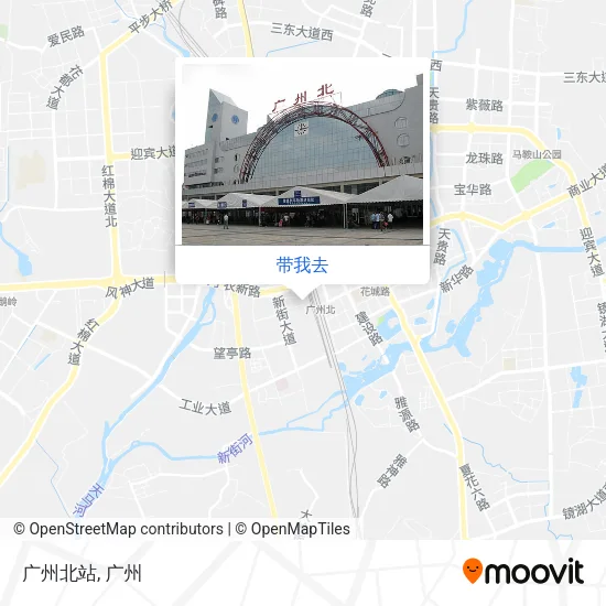广州北站地图