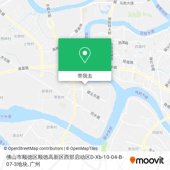 佛山市顺德区顺德高新区西部启动区D-Xb-10-04-B-07-3地块地图