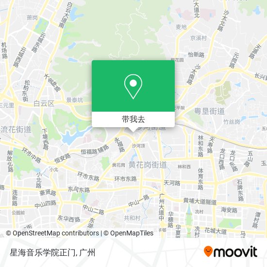 星海音乐学院正门地图