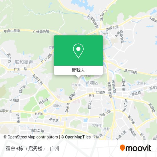 宿舍B栋（启秀楼）地图