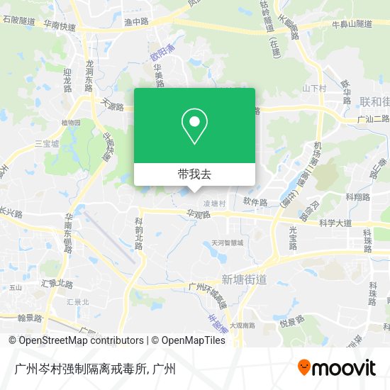 广州岑村强制隔离戒毒所地图