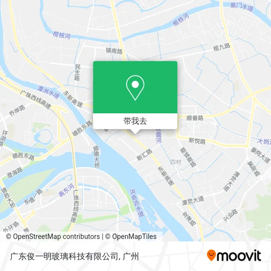 广东俊一明玻璃科技有限公司地图