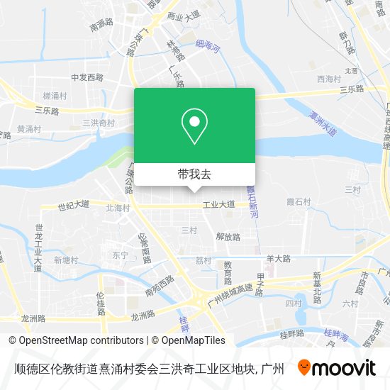 顺德区伦教街道熹涌村委会三洪奇工业区地块地图