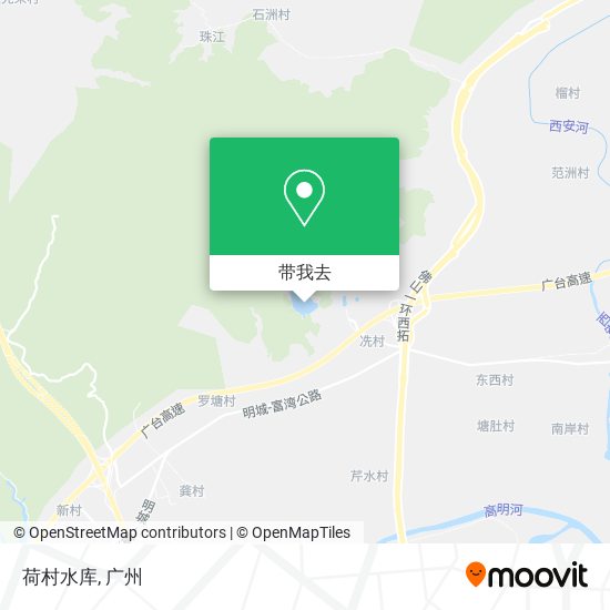 荷村水库地图