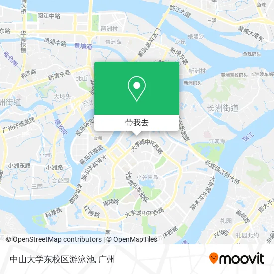 中山大学东校区游泳池地图