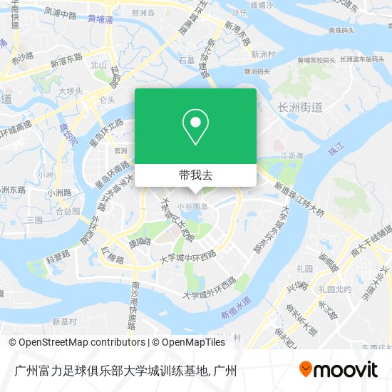 广州富力足球俱乐部大学城训练基地地图