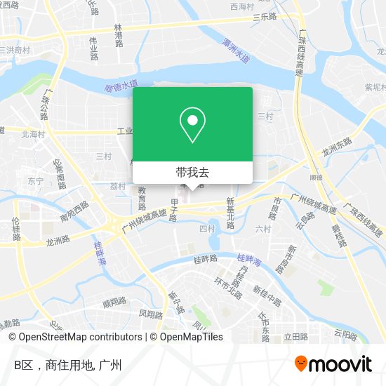B区，商住用地地图