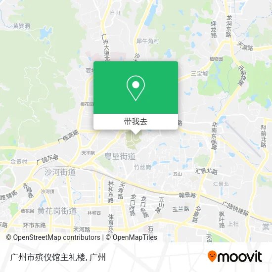广州市殡仪馆主礼楼地图