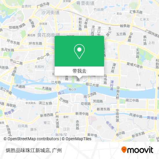 炳胜品味珠江新城店地图