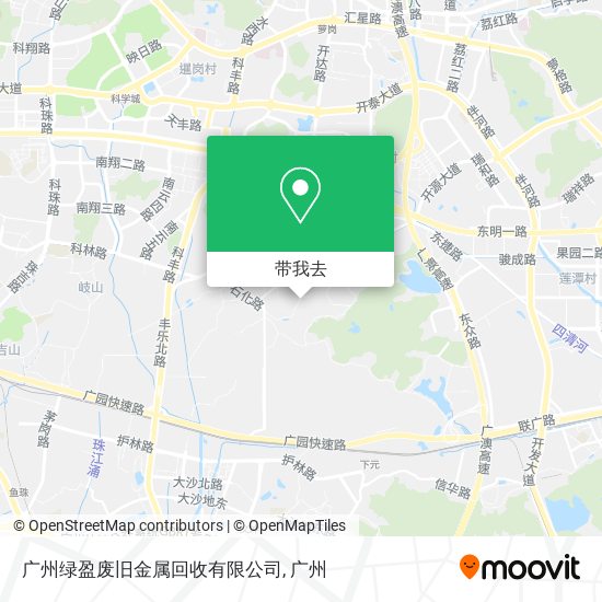 广州绿盈废旧金属回收有限公司地图