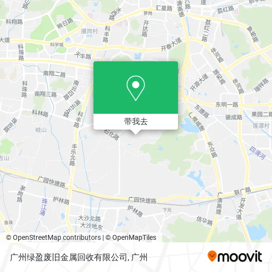 广州绿盈废旧金属回收有限公司地图