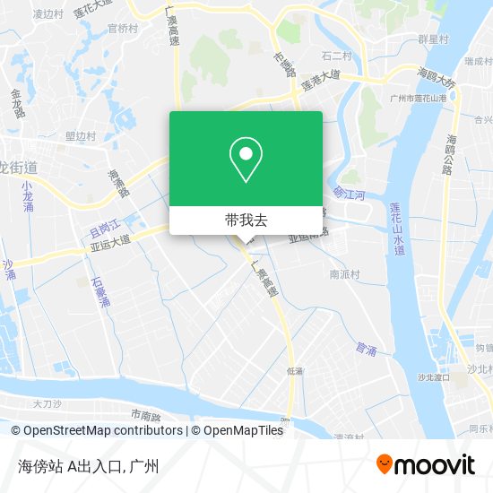 海傍站 A出入口地图