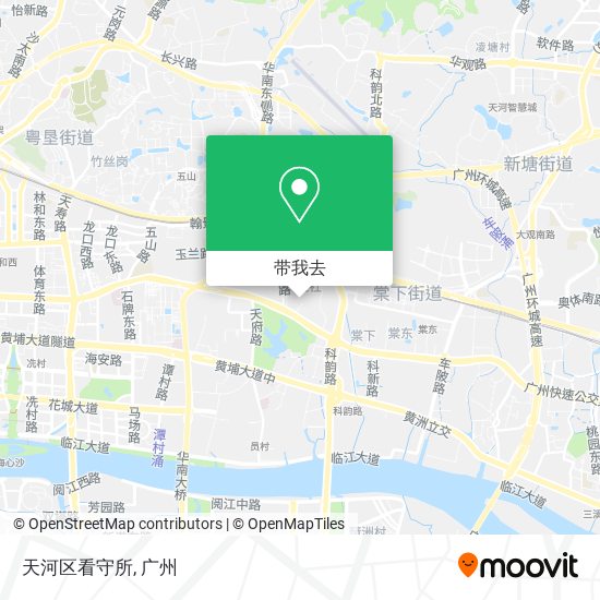 天河区看守所地图