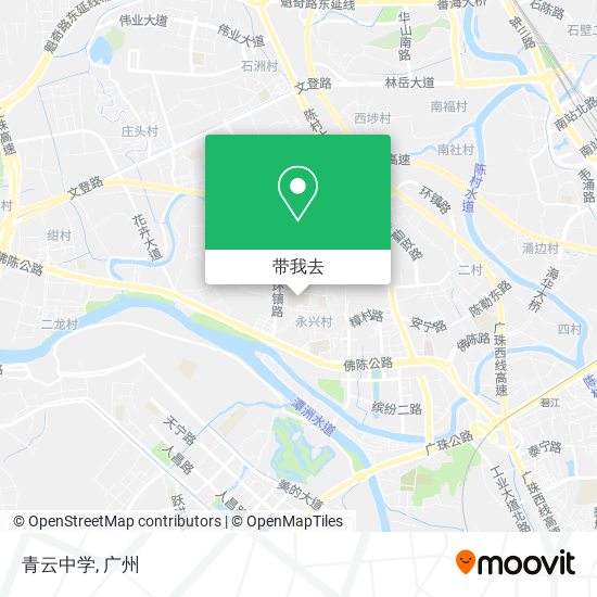 青云中学地图