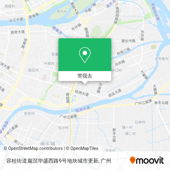 容桂街道扁滘华盛西路9号地块城市更新地图