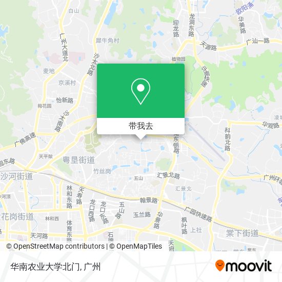 华南农业大学北门地图