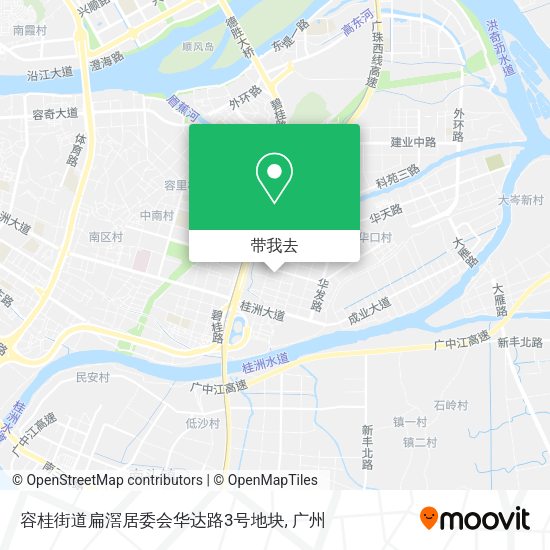 容桂街道扁滘居委会华达路3号地块地图