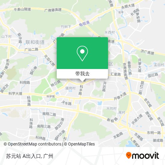 苏元站 A出入口地图