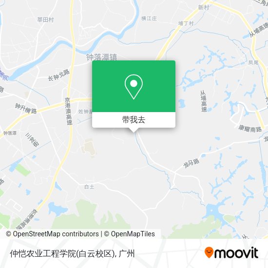 仲恺农业工程学院(白云校区)地图