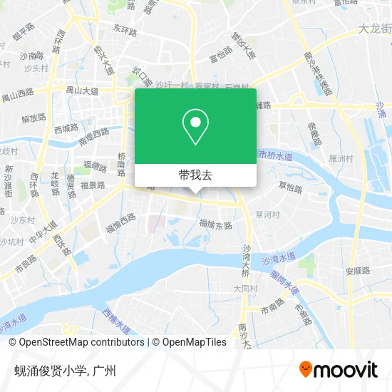 蚬涌俊贤小学地图
