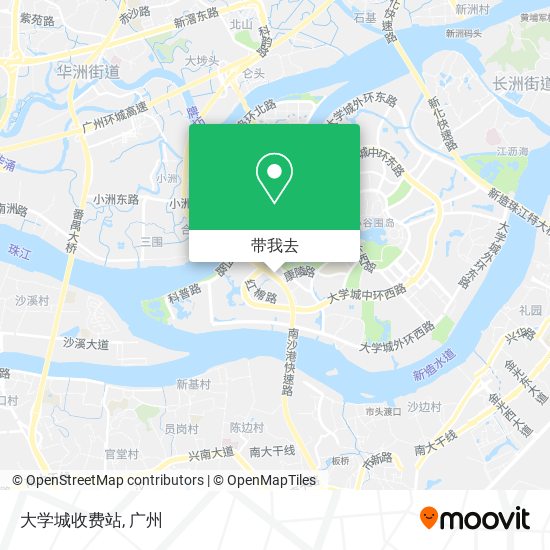 大学城收费站地图