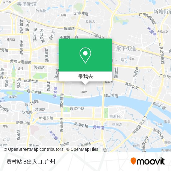 员村站 B出入口地图