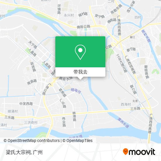 梁氏大宗祠地图