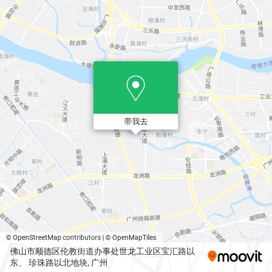 佛山市顺德区伦教街道办事处世龙工业区宝汇路以东、  珍珠路以北地块地图