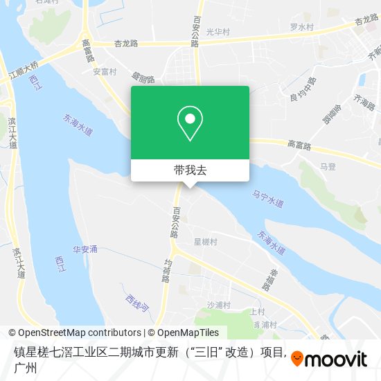 镇星槎七滘工业区二期城市更新（“三旧” 改造）项目地图