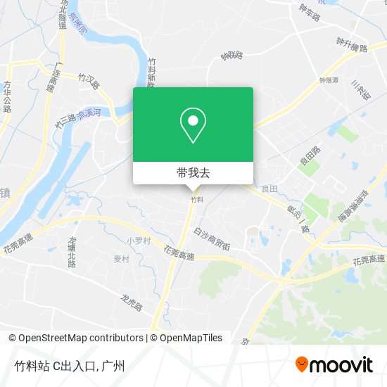 竹料站 C出入口地图