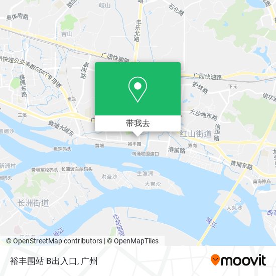 裕丰围站 B出入口地图